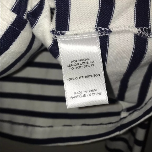 Splendid Navy & White Stripe Stretch Soft Knit Moto Jacket Sz L - Picture 4 of 6